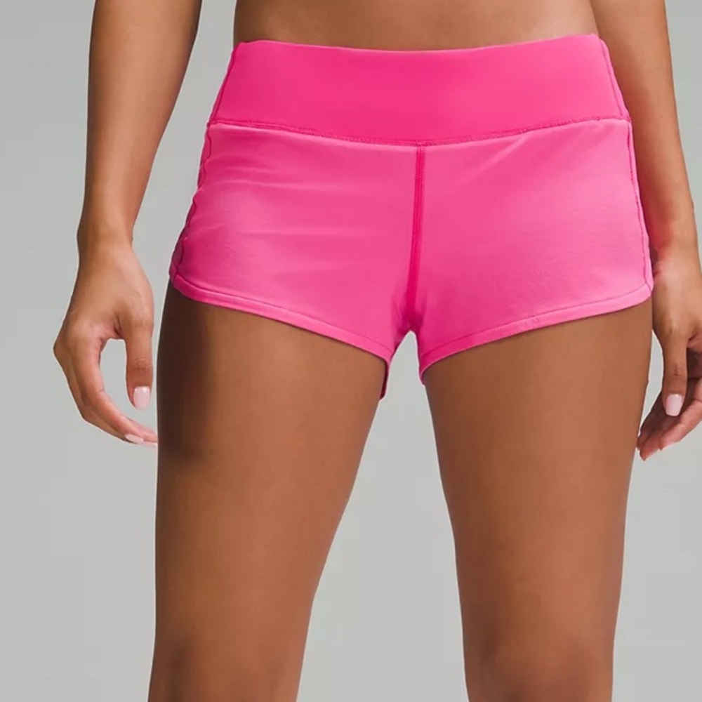 LULULEMON SPEED UP SONIC PINK SHORTS